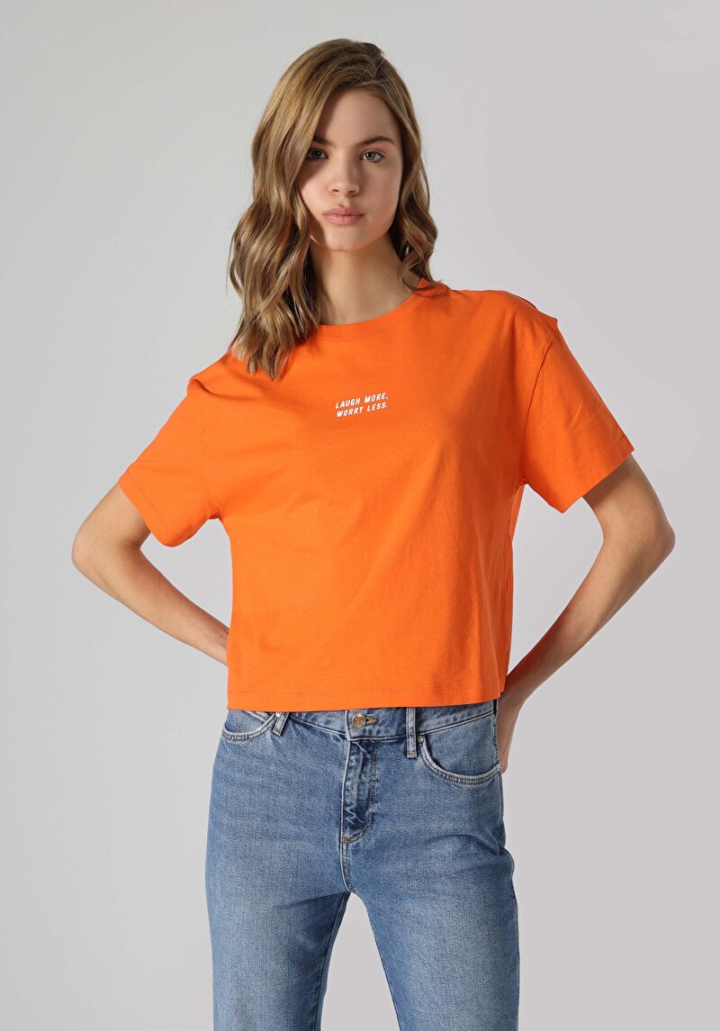 Показати інформацію про Футболка З Коротким Рукавом Жіноча Помаранчева  Cl1063434