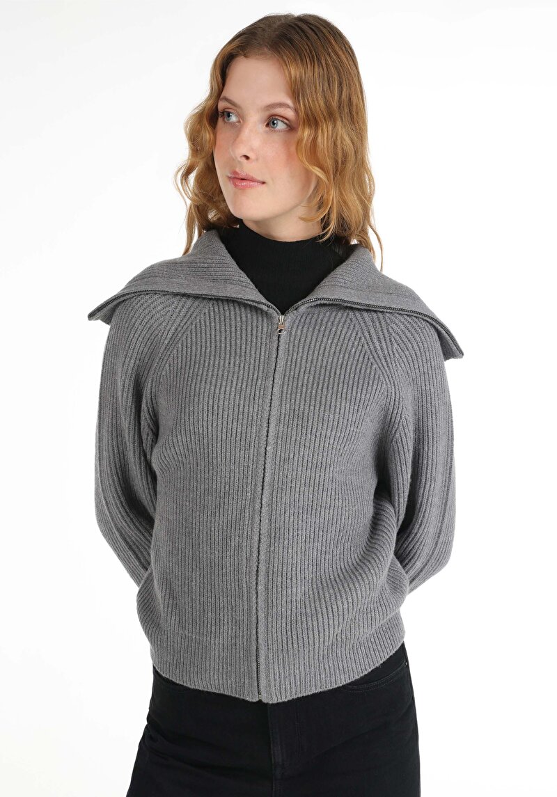 Показати інформацію про Кардиган Жіночий Сірий  Cl1065649