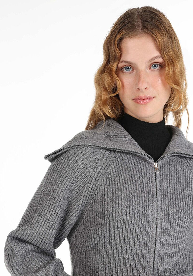 Показати інформацію про Кардиган Жіночий Сірий  Cl1065649