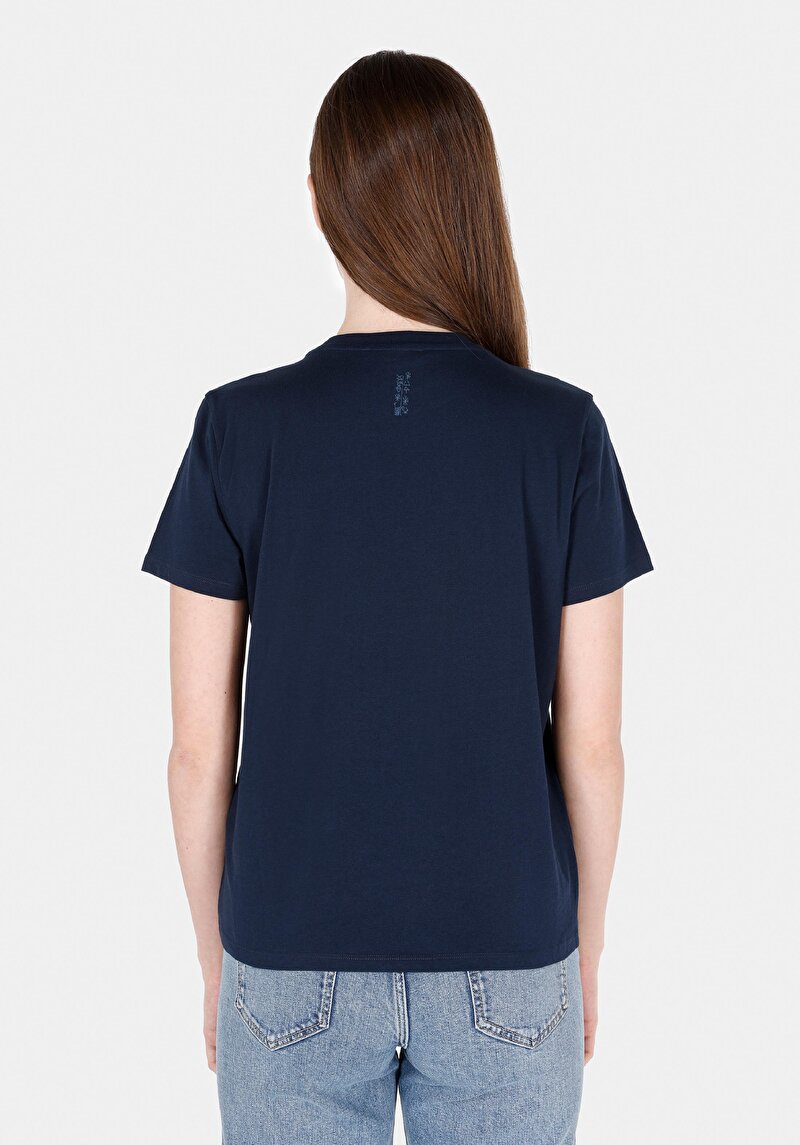 Показати інформацію про Футболка З Коротким Рукавом Жіноча Синя  Cl1071852