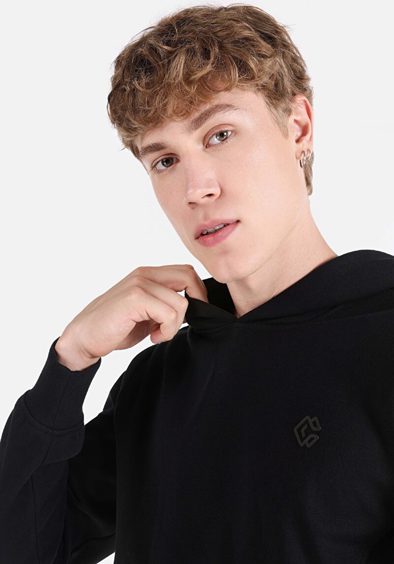 Показати інформацію про Толстовка Чоловіча Чорна  Cl1065664