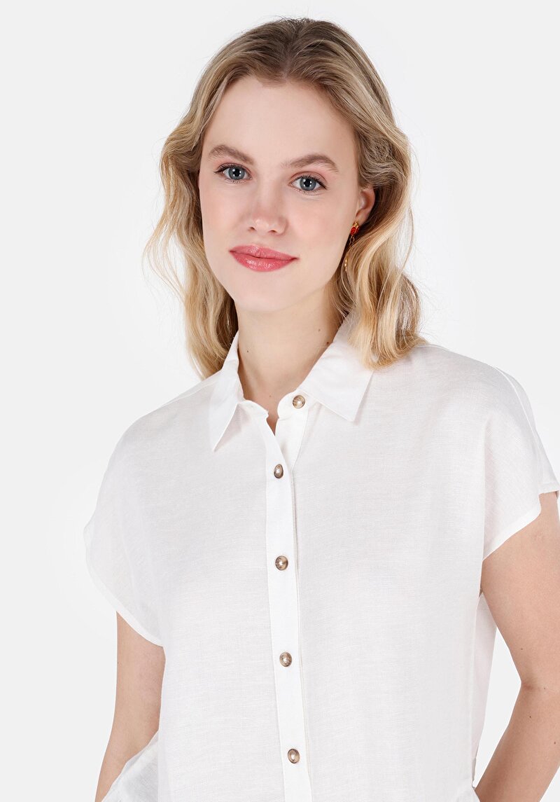 Зображення Сорочка З Коротким Рукавом Жіноча Біла Cl1069199