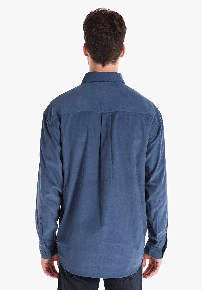 Показати інформацію про Сорочка З Довгим Рукавом Чоловіча Блакитна  Cl1065712