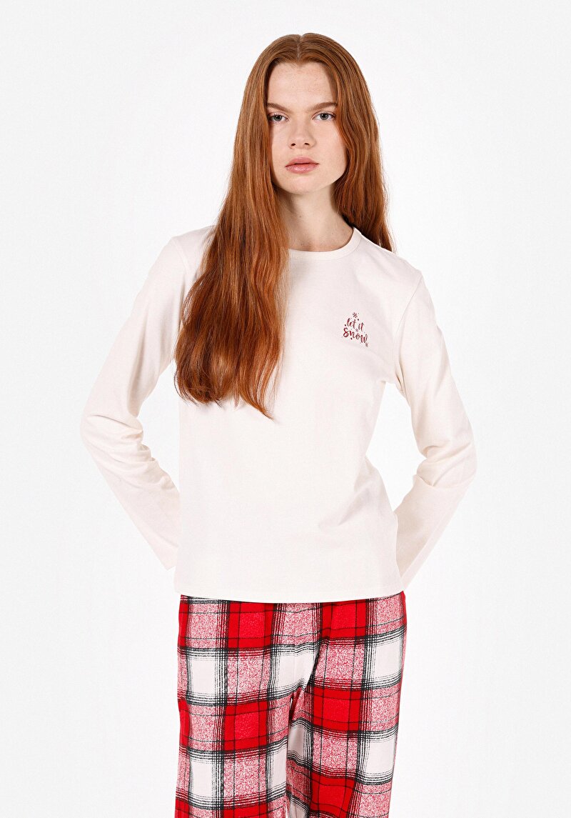 Зображення Футболка З Довгим Рукавом Жіноча Бежева  Cl1071891