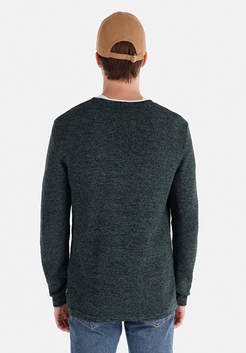 Показати інформацію про Светр Чоловічий Зелений  Cl1065743