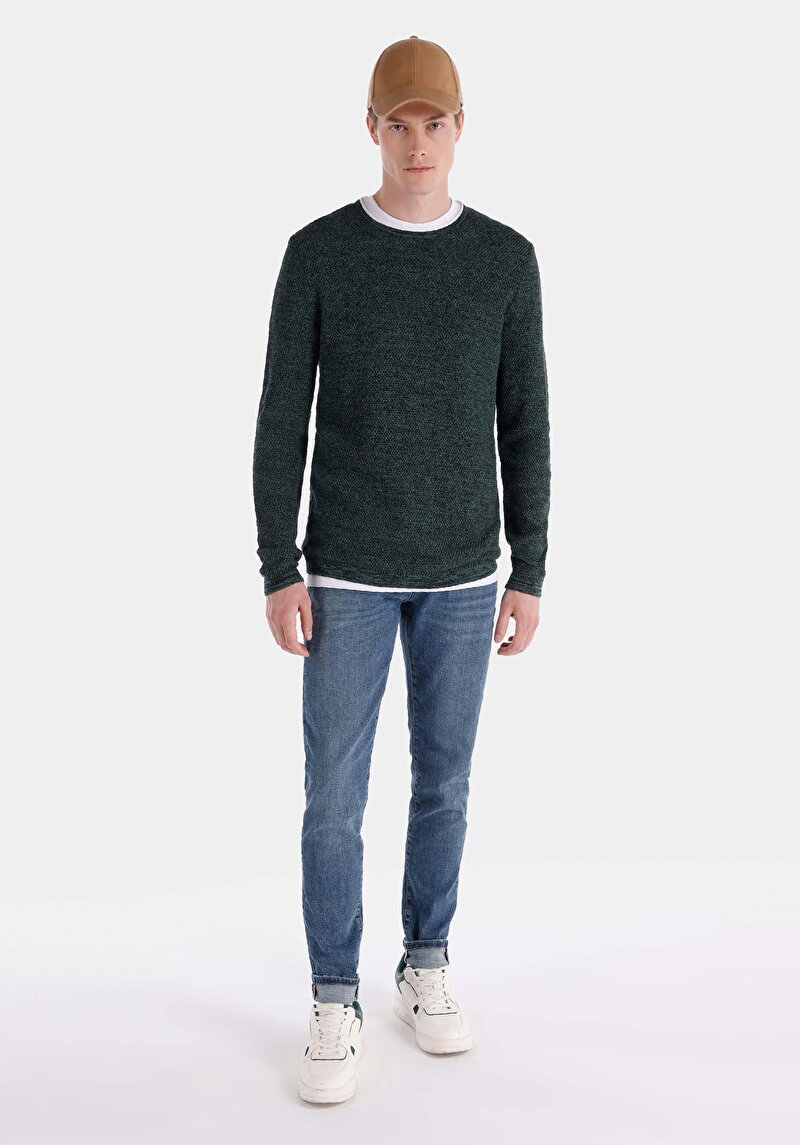 Показати інформацію про Светр Чоловічий Зелений  Cl1065743