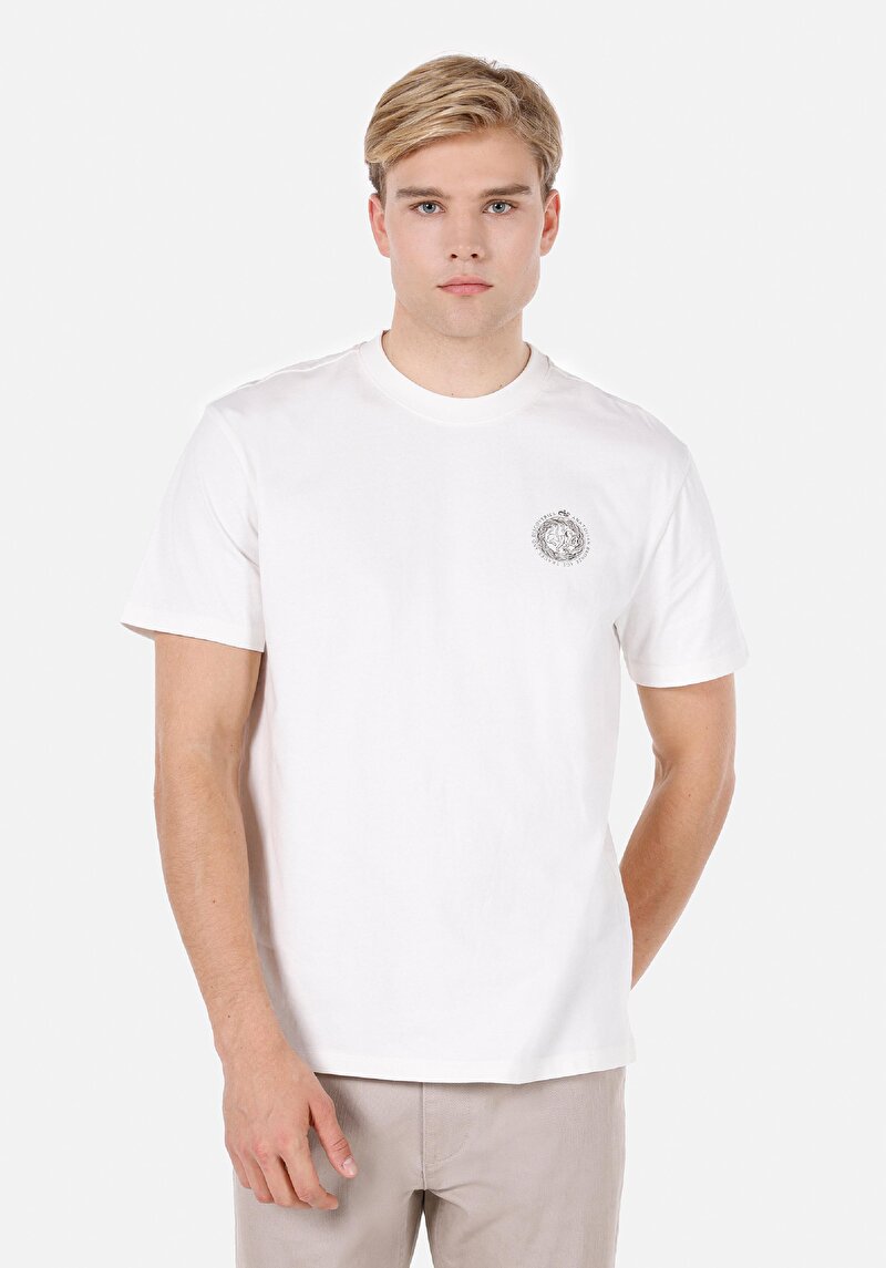 Зображення Футболка З Коротким Рукавом Чоловіча Бежева  Cl1071927