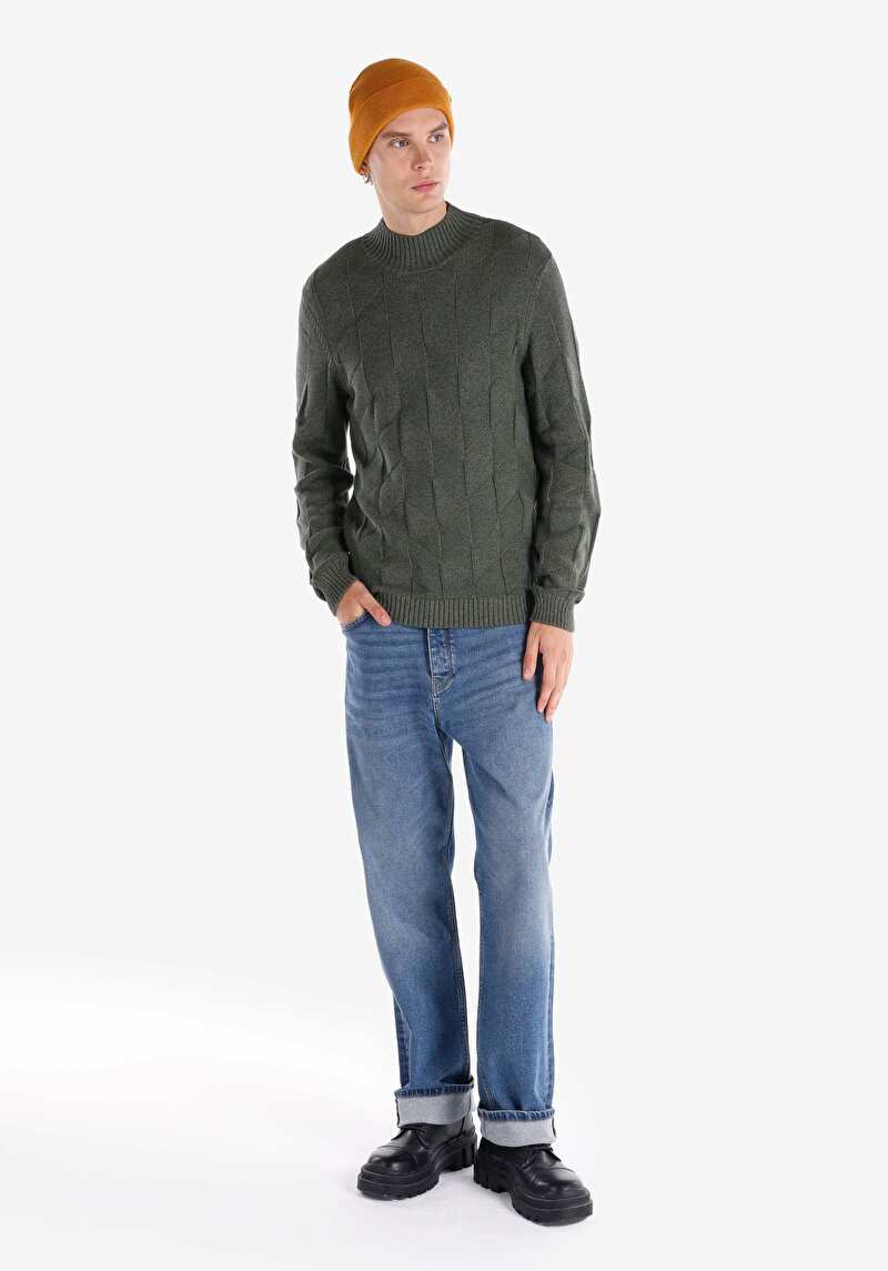 Показати інформацію про Светр Чоловічий Зелений  Cl1065745