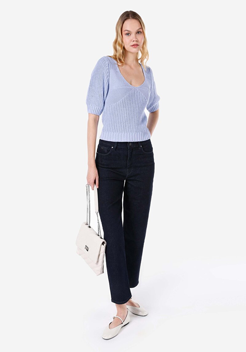 Показати інформацію про Светр Із Коротким Рукавом Жіночий Фіолетовий  Cl1067361