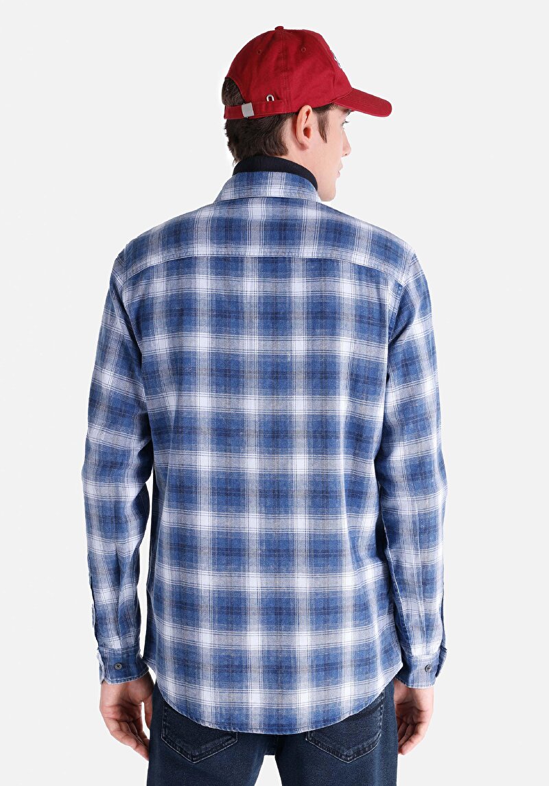 Зображення Сорочка З Довгим Рукавом Чоловіча Блакитна Cl1065762