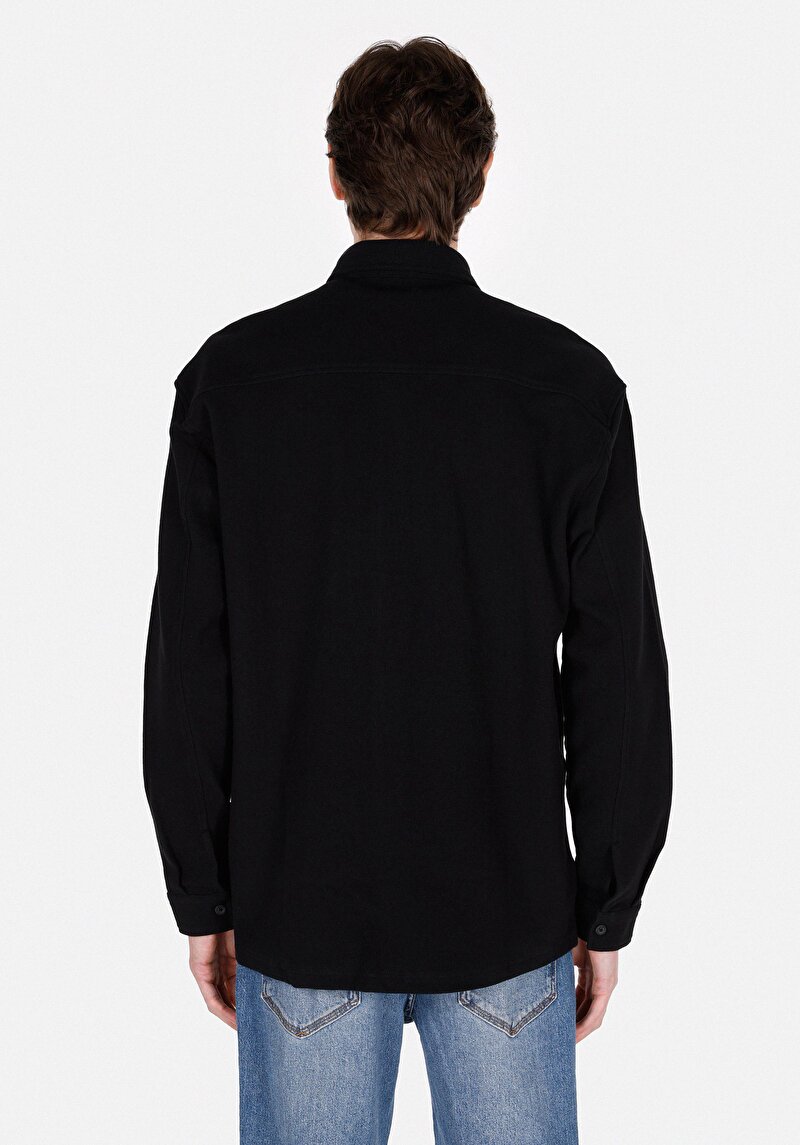 Показати інформацію про Сорочка З Довгим Рукавом Чоловіча Чорна  Cl1072021