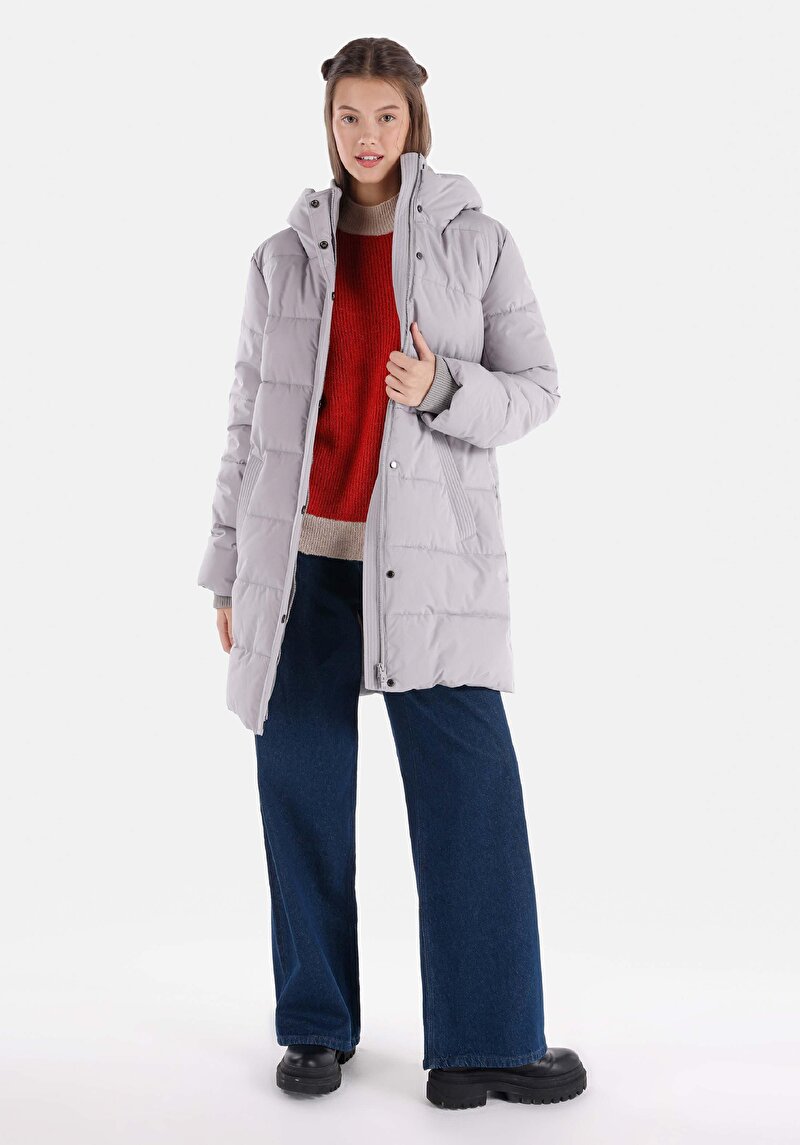 Зображення Пальто Жіноче Сіре Cl1065790