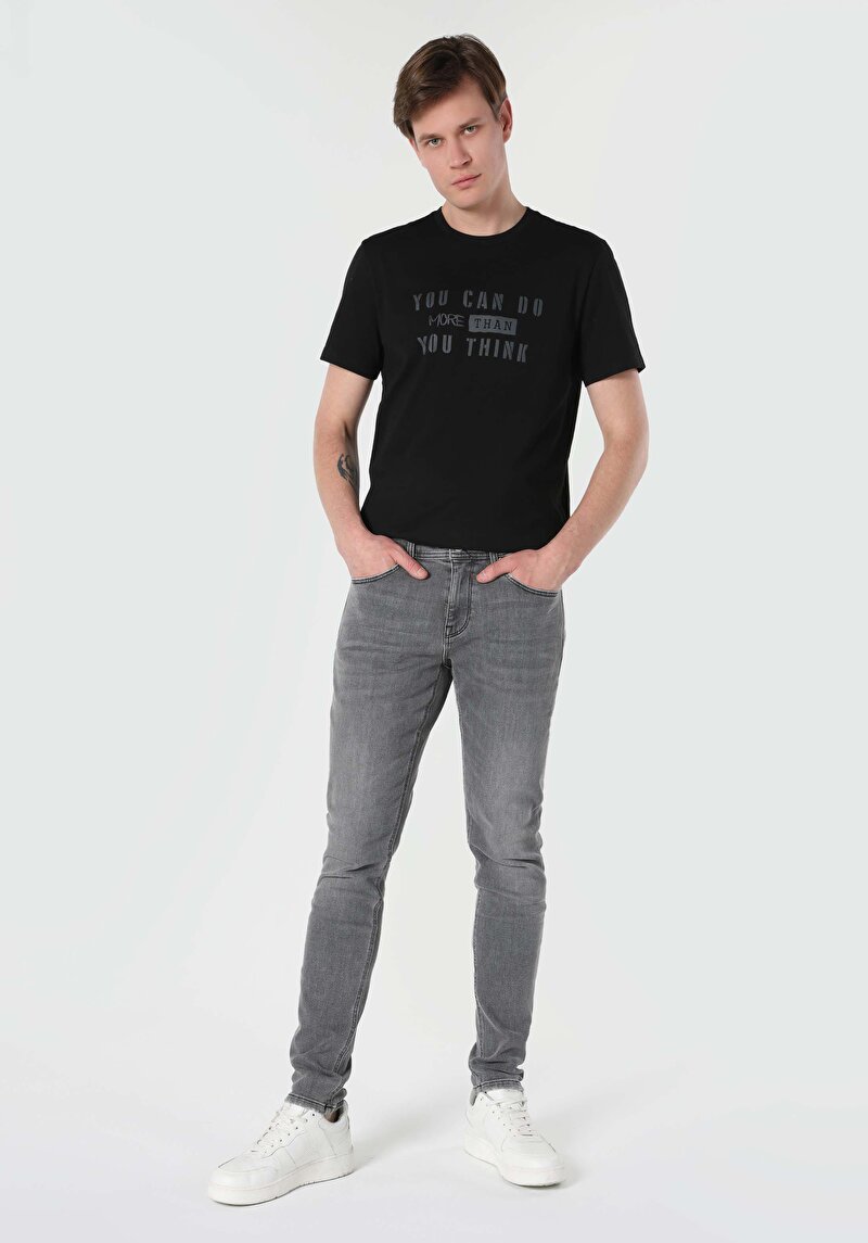 Зображення 041 Danny Джинси Чоловічі Сірі Вузького Крою Cl1063569