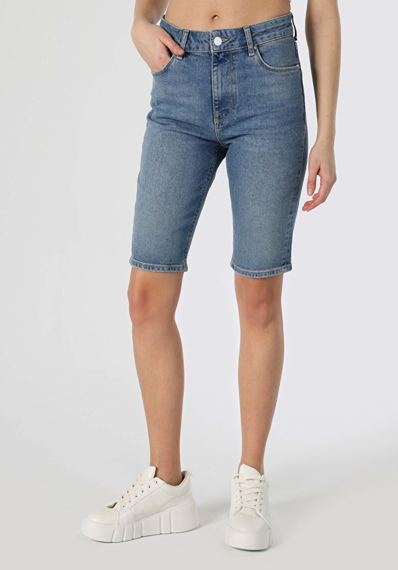 Показати інформацію про Шорти Жіночі Блакитні  Cl1063580