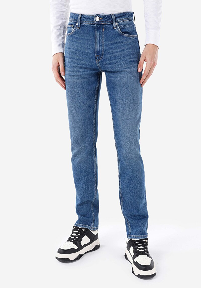 Показати інформацію про 045 David Джинси Чоловічі Блакитні Класичного Крою Cl1067405