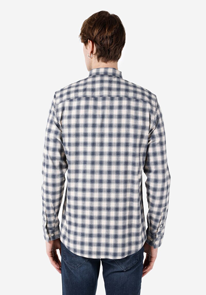 Показати інформацію про Сорочка З Довгим Рукавом Чоловіча Блакитна  Cl1067418