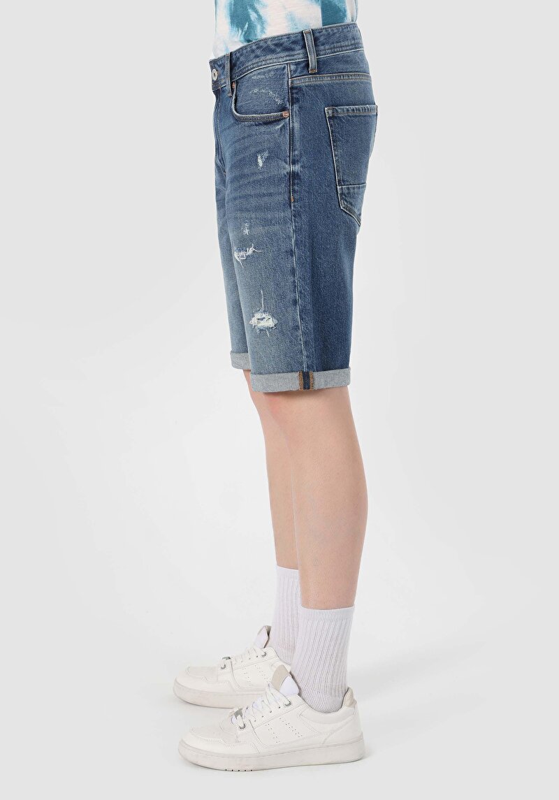 Показати інформацію про 045 David Шорти Чоловічі Блакитні  Cl1063593