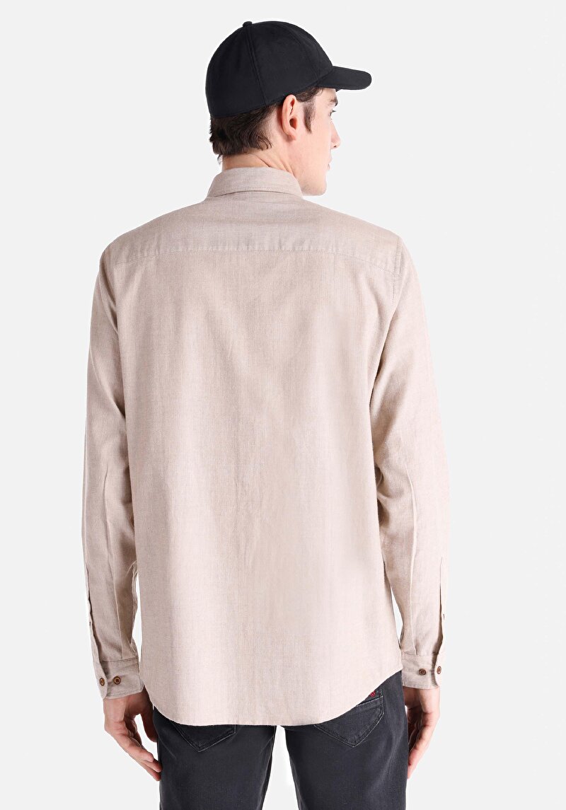 Показати інформацію про Сорочка З Довгим Рукавом Чоловіча Сіра  Cl1065821