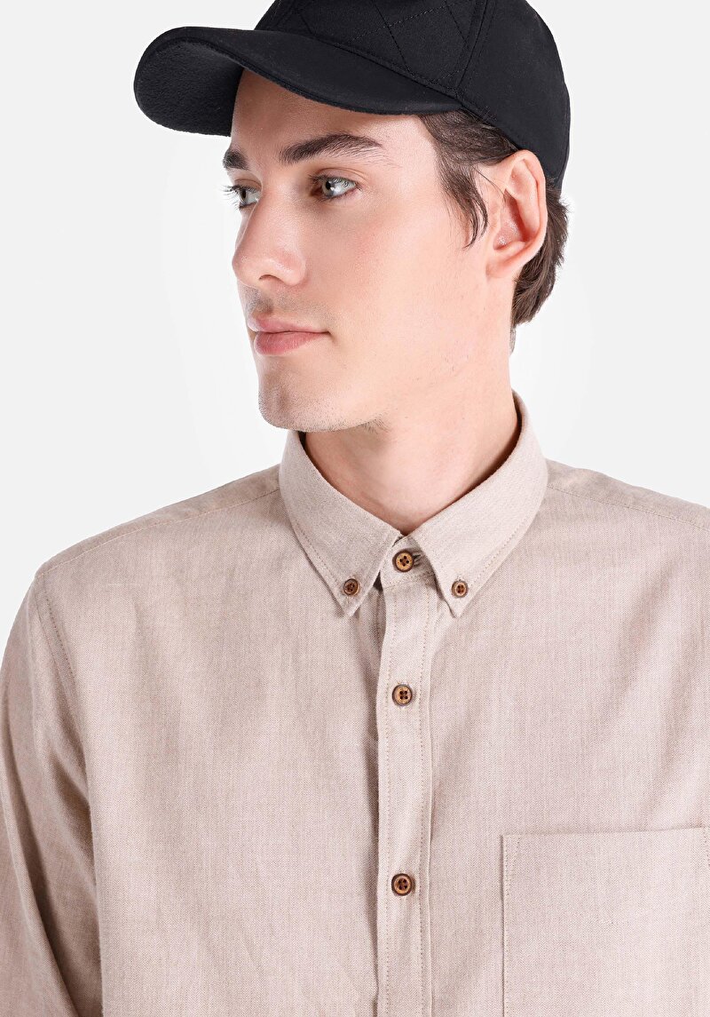 Показати інформацію про Сорочка З Довгим Рукавом Чоловіча Сіра  Cl1065821