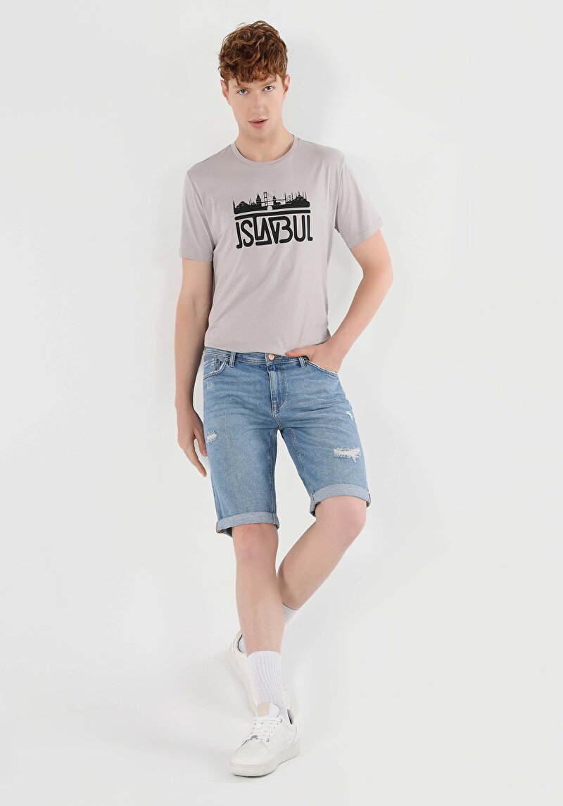 Показати інформацію про 045 David Шорти Чоловічі Блакитні  Cl1063602