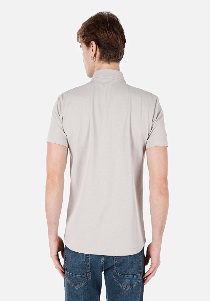 Показати інформацію про Поло З Коротким Рукавом Чоловіче Сіре  Cl1069372