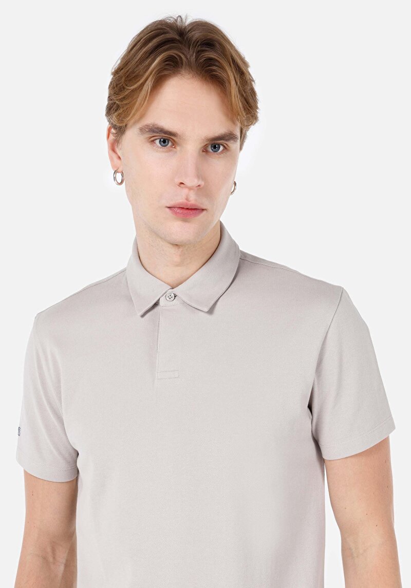 Показати інформацію про Поло З Коротким Рукавом Чоловіче Сіре  Cl1069372