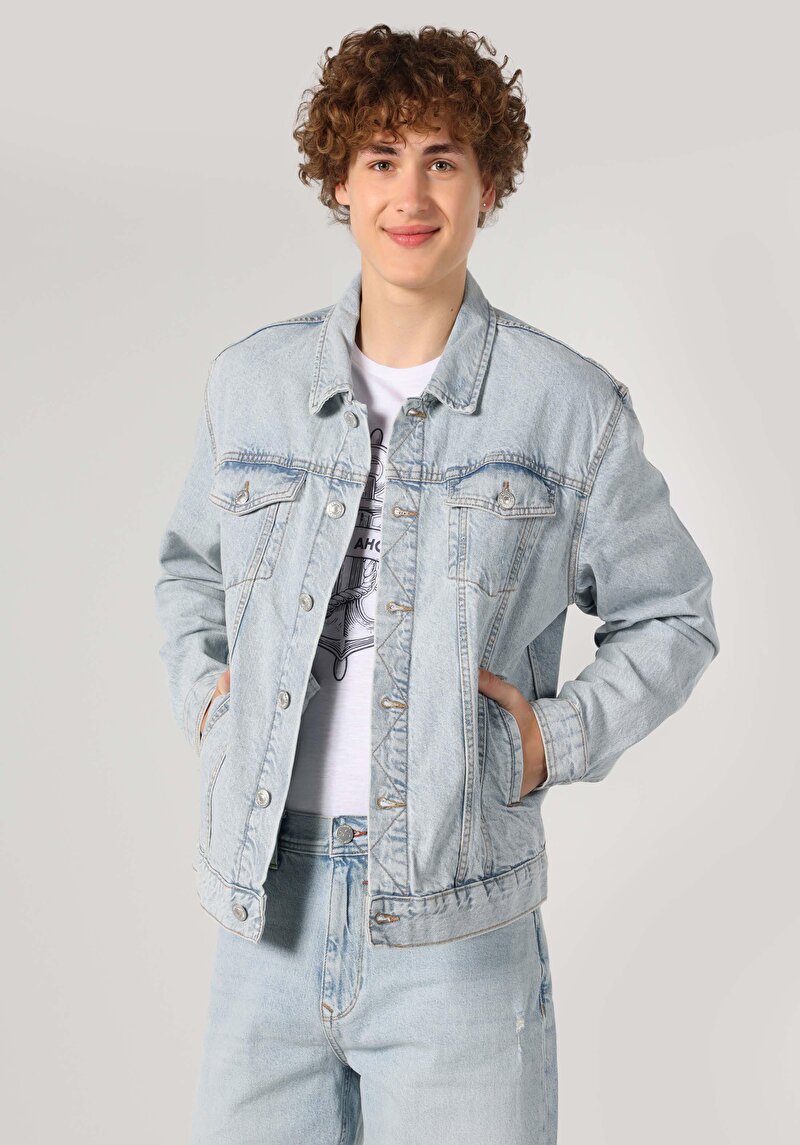 Показати інформацію про 147 Roger Піджак Чоловічий Блакитний  Cl1063606