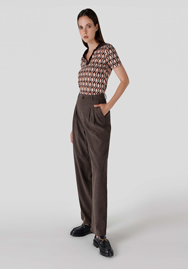 Показати інформацію про Брюки Жіночі Коричневі  Cl1065840