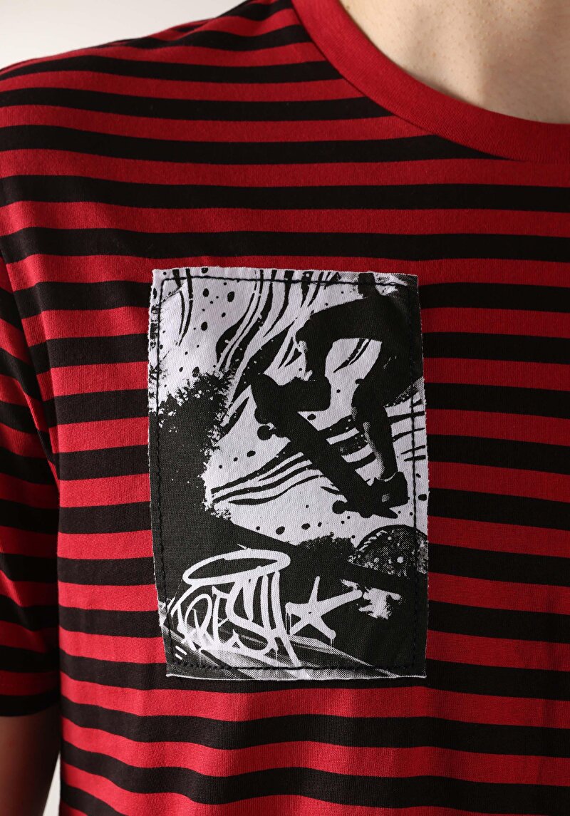 Показати інформацію про Футболка З Коротким Рукавом Чоловіча Червона  Cl1063621