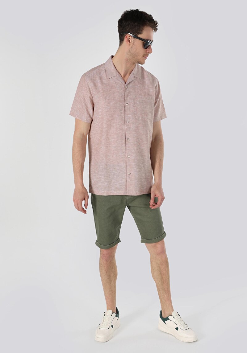 Зображення Сорочка З Коротким Рукавом Чоловіча Бежева Cl1063689