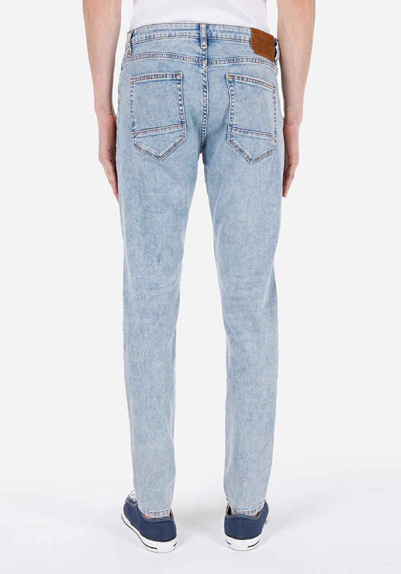 Зображення 041 Danny Джинси Чоловічі Блакитні Вузького Крою Cl1069460
