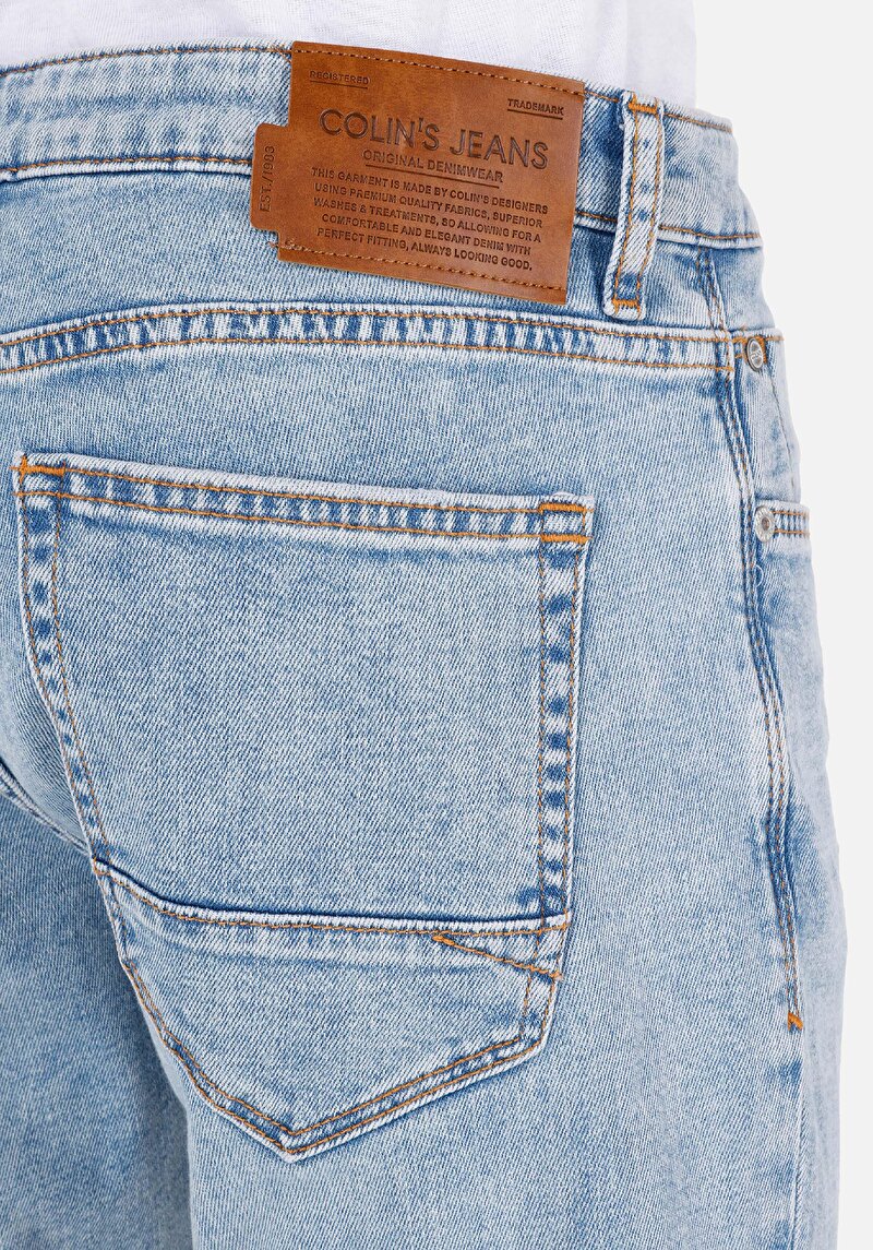 Показати інформацію про 041 Danny Джинси Чоловічі Блакитні Вузького Крою Cl1069460