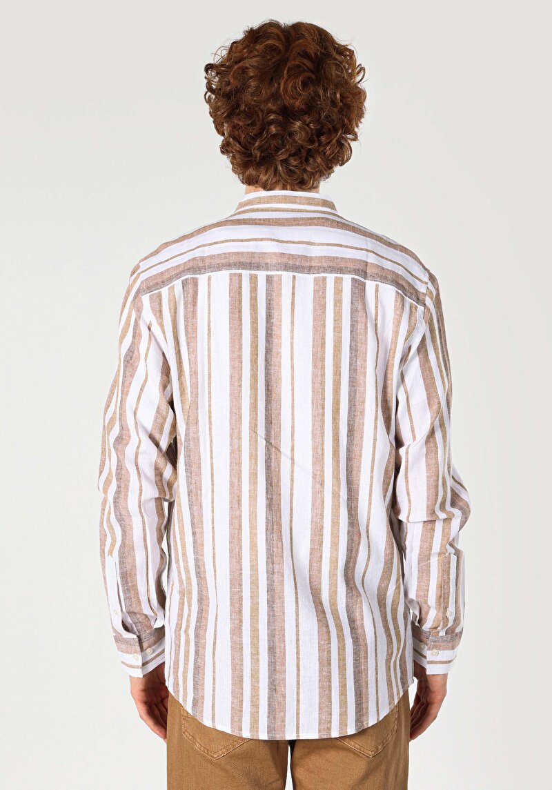 Зображення Сорочка З Довгим Рукавом Чоловіча Бежева Cl1063704