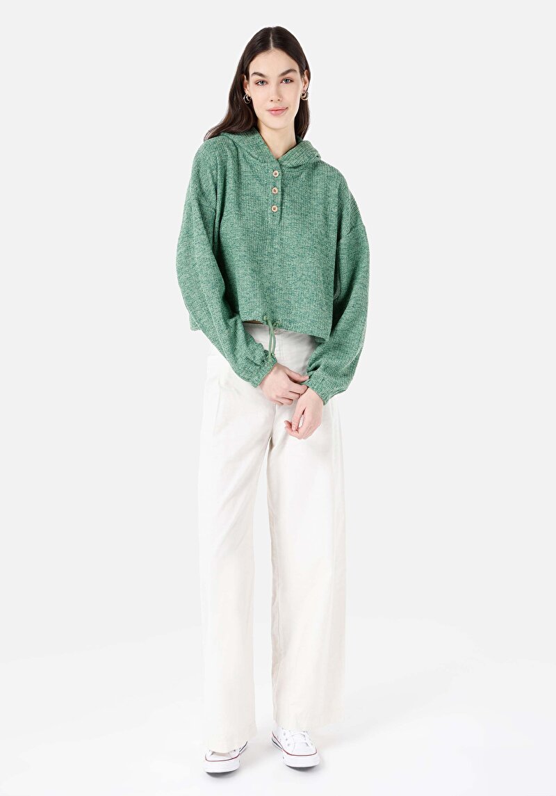 Зображення Футболка З Довгим Рукавом Жіноча Зелена  Cl1067495