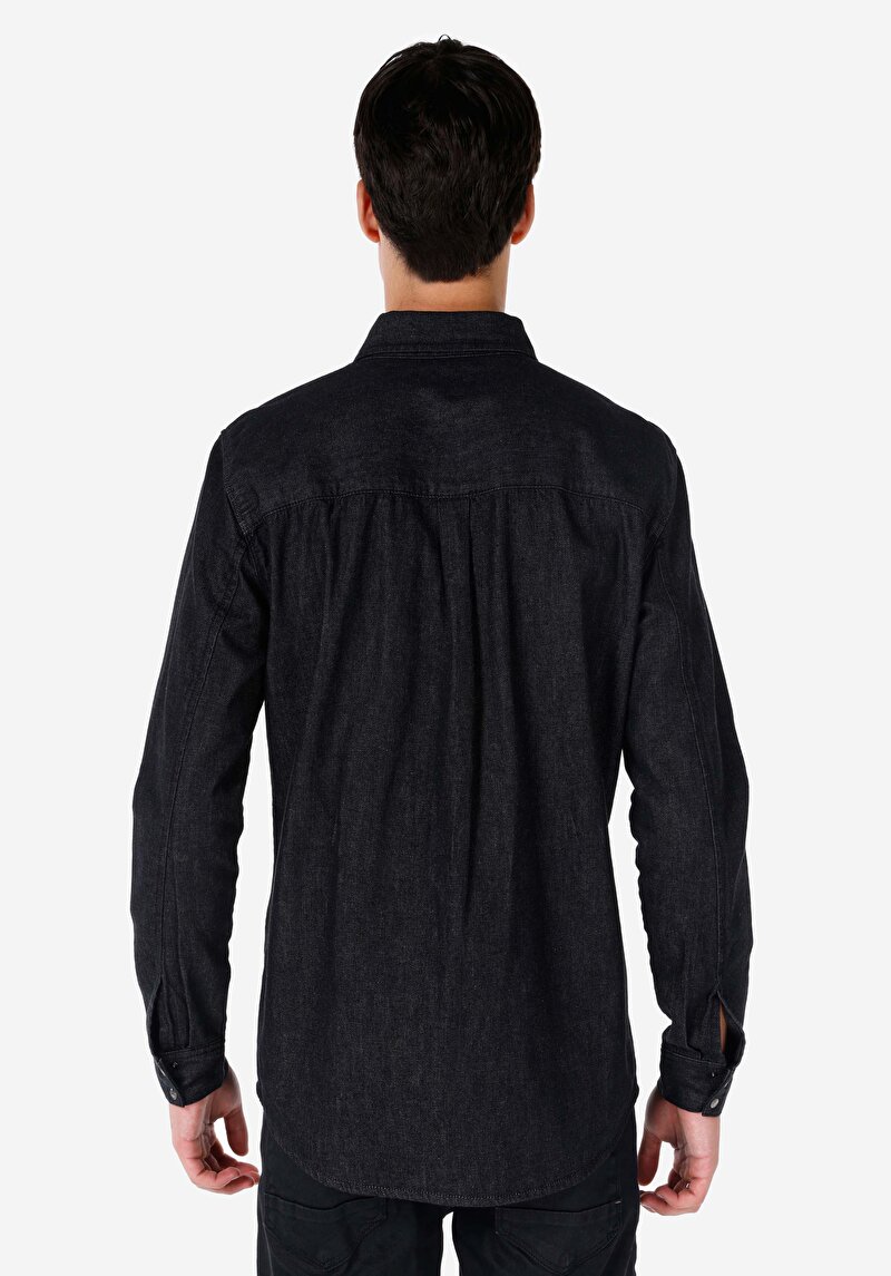 Показати інформацію про 021 Joel Сорочка З Довгим Рукавом Чоловіча Чорна  Cl1067506