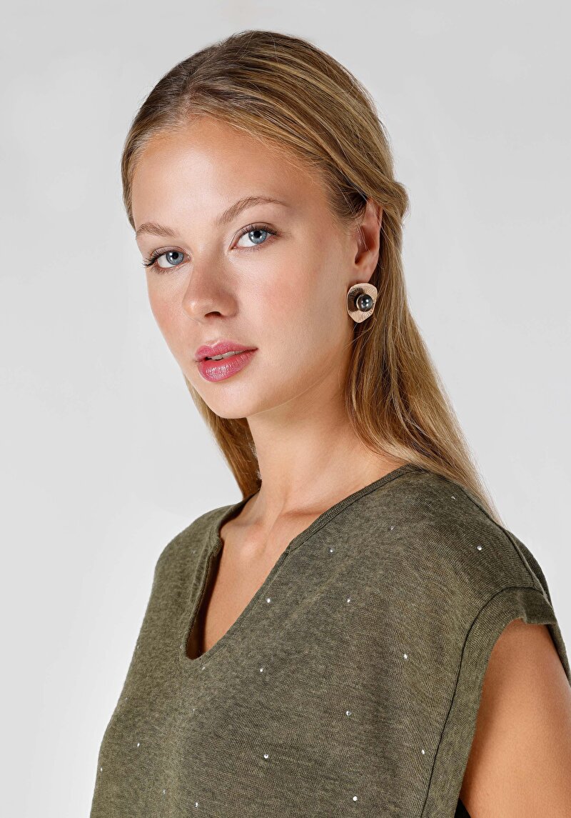 Показати інформацію про Футболка З Коротким Рукавом Жіноча Зелена  Cl1063798