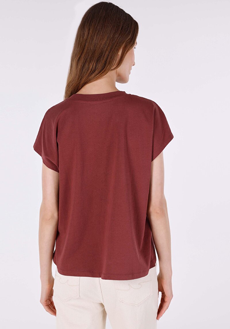 Показати інформацію про Футболка З Коротким Рукавом Жіноча Коричнева  Cl1063820