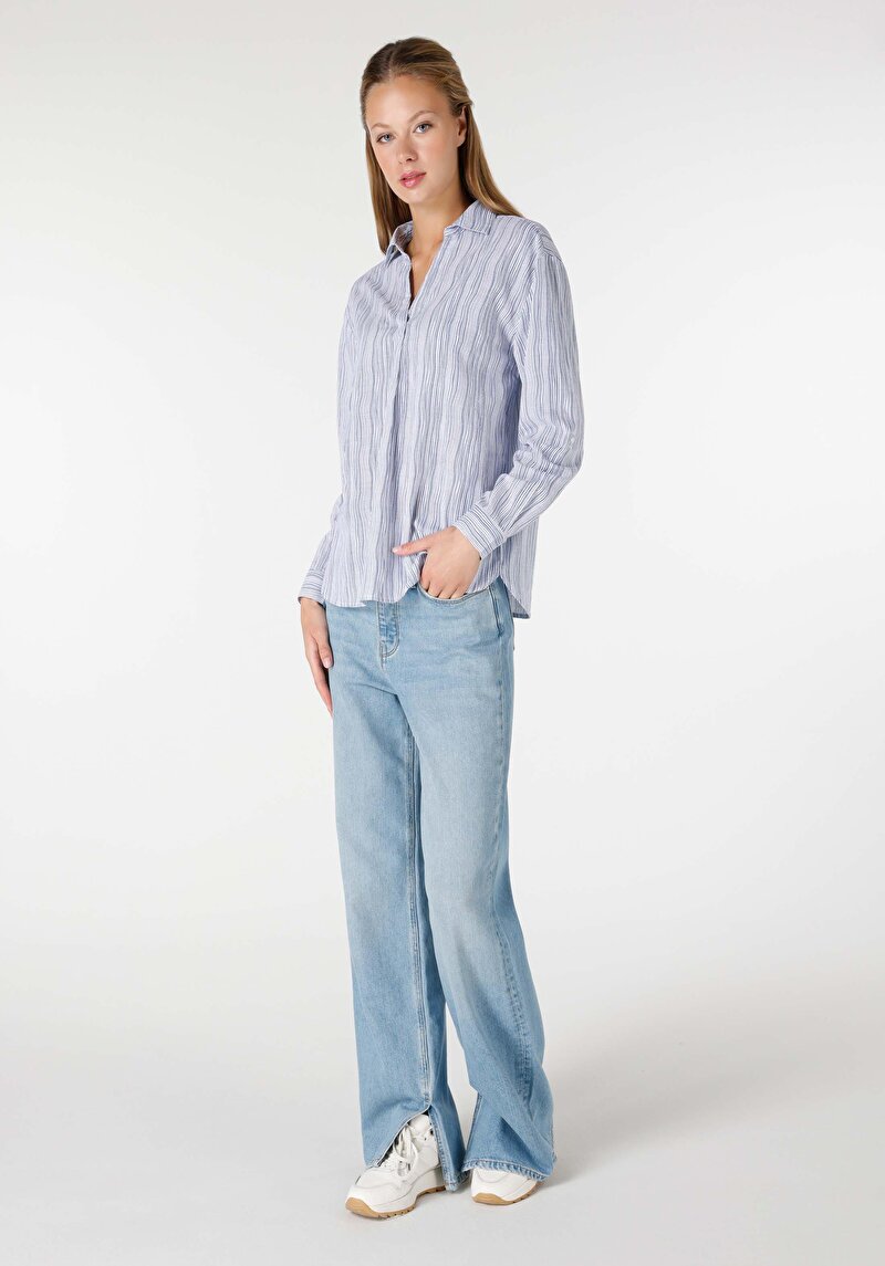 Показати інформацію про Сорочка З Довгим Рукавом Жіноча Біла  Cl1063863