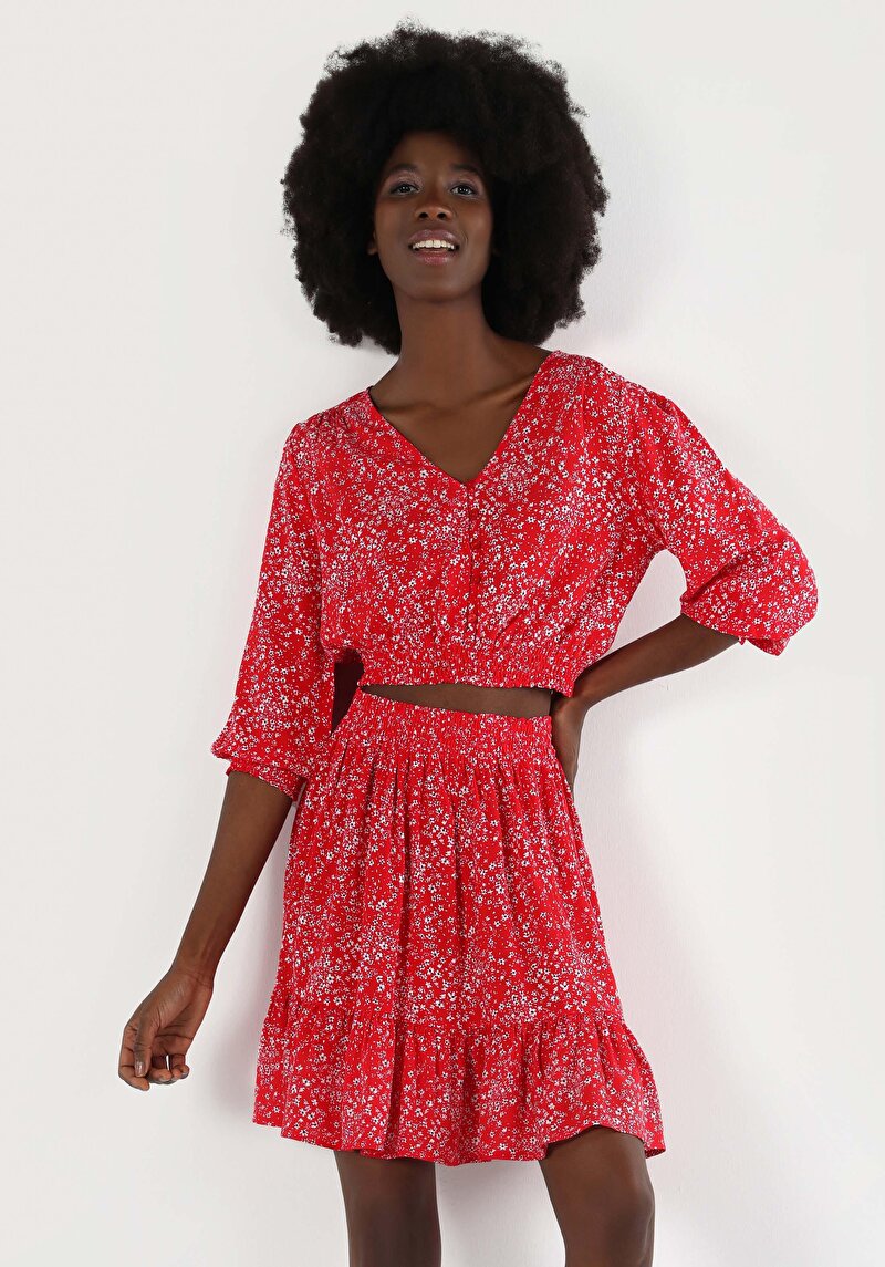 Показати інформацію про Сорочка З Довгим Рукавом Жіноча Червона  Cl1063936