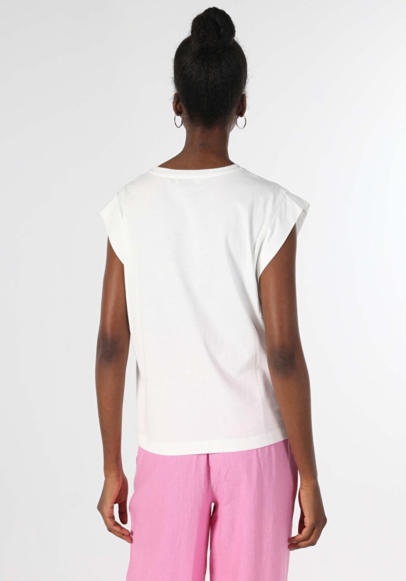 Показати інформацію про Футболка З Коротким Рукавом Жіноча Біла  Cl1063992