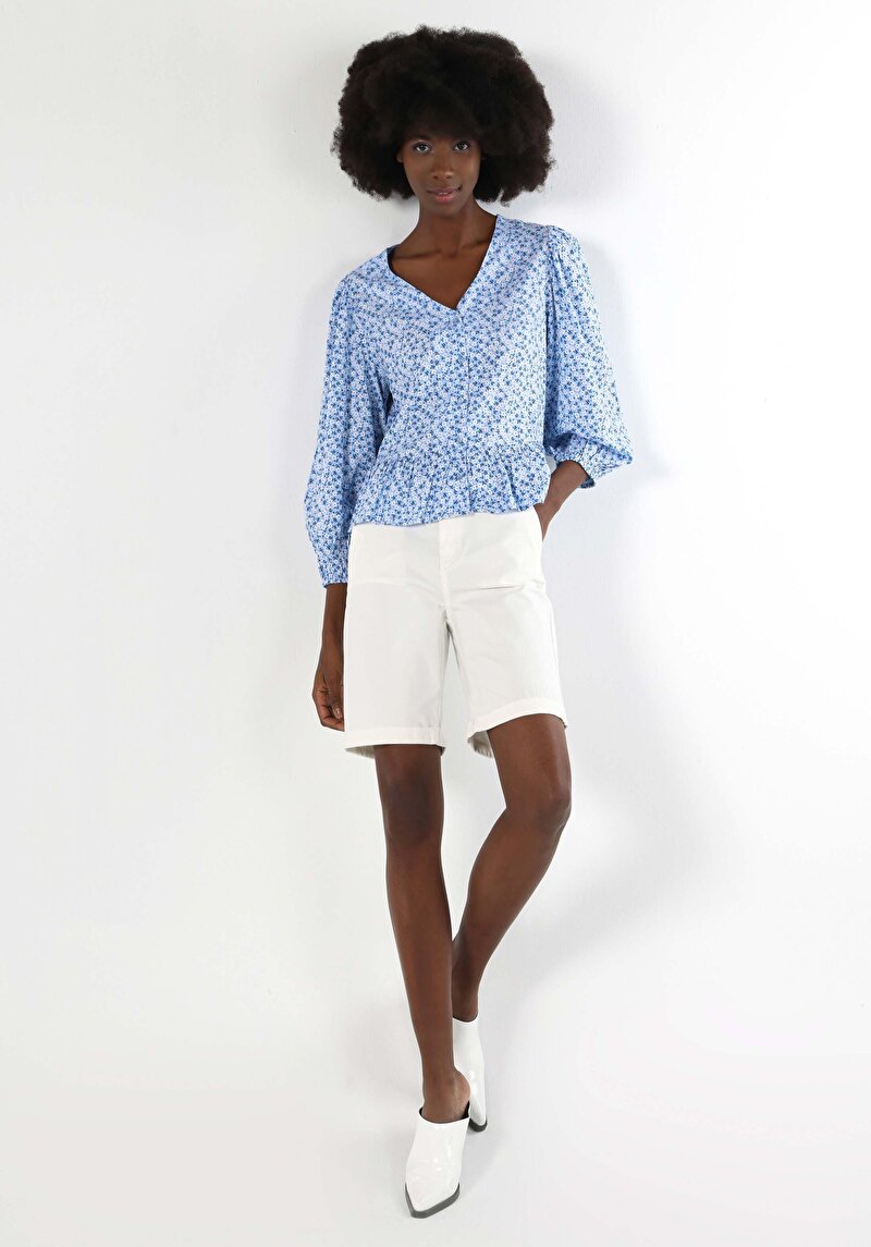 Показати інформацію про Сорочка З Довгим Рукавом Жіноча Блакитна  Cl1064011