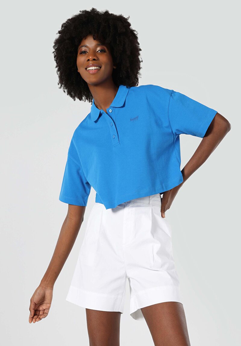 Показати інформацію про Футболка З Коротким Рукавом Жіноча Блакитна  Cl1064047