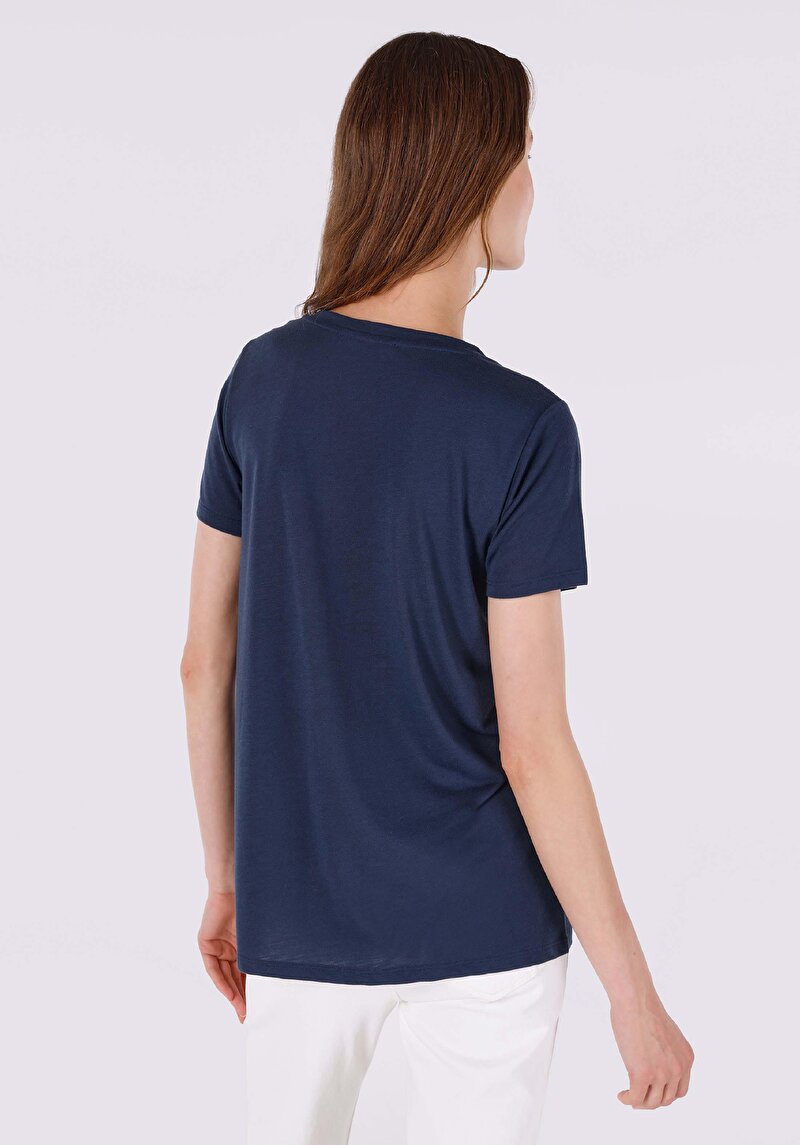 Показати інформацію про Футболка З Коротким Рукавом Жіноча Синя  Cl1064067