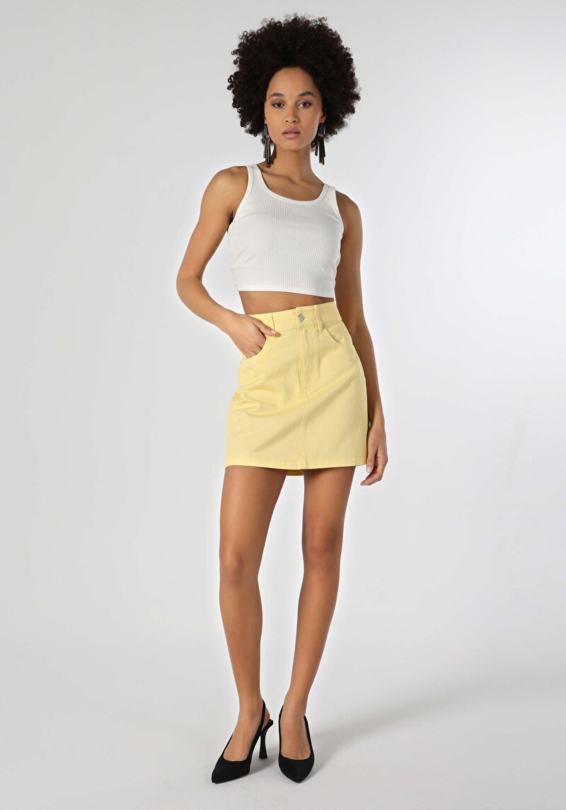 Показати інформацію про Спідниця Жіноча Жовта  Cl1064073