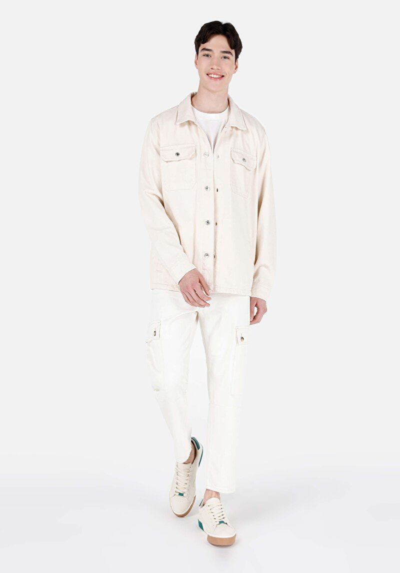 Показати інформацію про 021 Joel Сорочка З Довгим Рукавом Чоловіча Бежева  Cl1069571