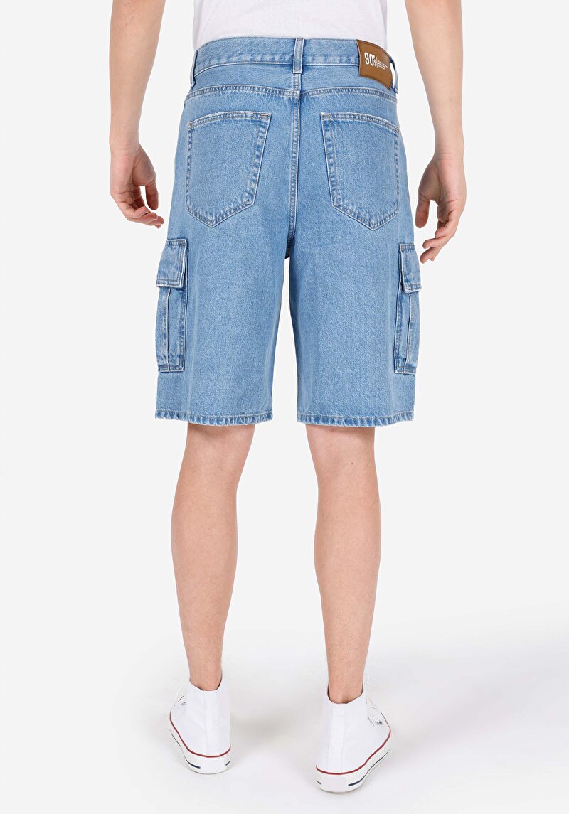 Показати інформацію про 019 Bowie Шорти Чоловічі Блакитні  Cl1069578