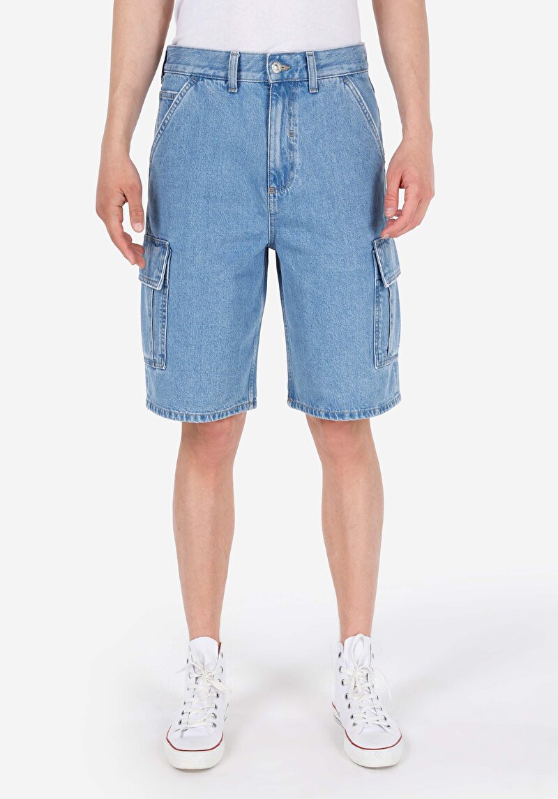 Показати інформацію про 019 Bowie Шорти Чоловічі Блакитні  Cl1069578