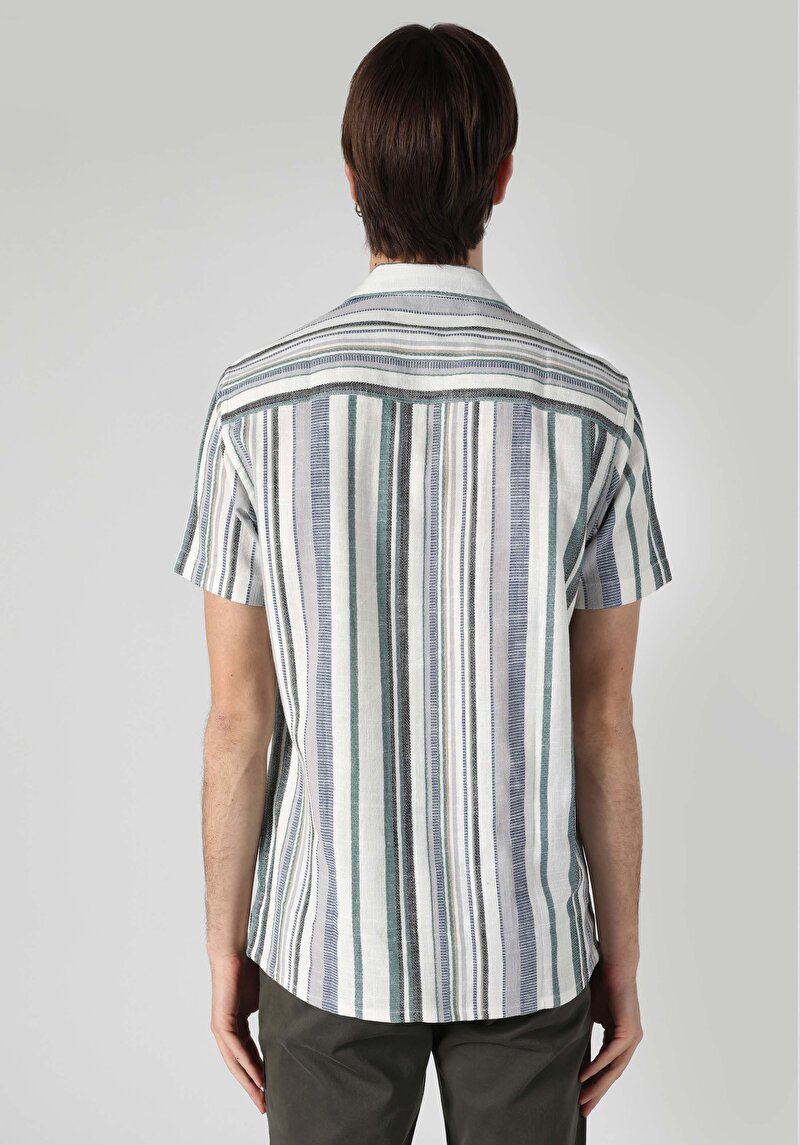 Зображення Сорочка З Коротким Рукавом Чоловіча Зелена Cl1064177