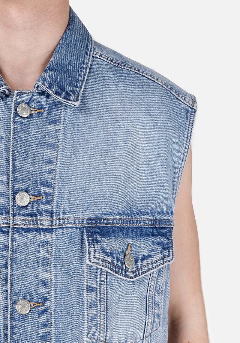 Показати інформацію про 010 West Жилет Чоловічий Синій  Cl1069581