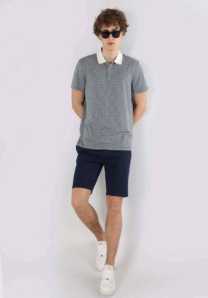 Показати інформацію про Поло З Коротким Рукавом Чоловіче Блакитне  Cl1064304